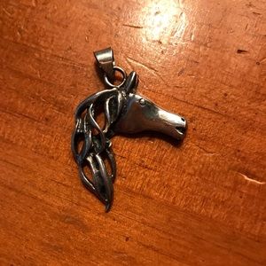 Silpada Silver Horse Head Pendant